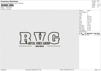 RVG Embroidery File 6 size