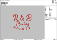 Rnbtext 01 Embroidery File 6 sizes