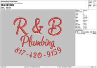 Rnbtext 01 Embroidery File 6 sizes
