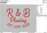 Rnbtext 01 Embroidery File 6 sizes