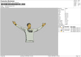 Player Madrid Embroidery File 6 size