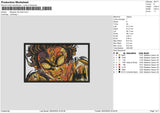 Rengoku Fire Embroidery File 6 sizes