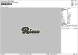 Riccotext Embroidery File 6 sizes