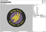 Rickeycircle Embroidery File 6 sizes