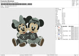 Rider Mickey Minnie Embroidery File 6 size