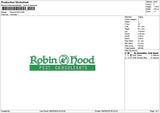 Robintext 01 Embroidery File 6 sizes