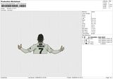 Ronaldo v2 Embroidery File 6 size