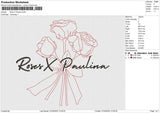 Rose X Paulina Embroidery File 6 size