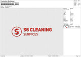 S6 cleaning Embroidery File 6 size