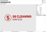 S6 cleaning Embroidery File 6 size