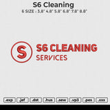 S6 cleaning Embroidery File 6 size