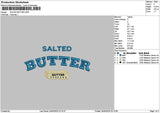 Saltedbuttertext Embroidery File 6 sizes