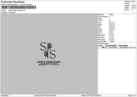 Samstext Embroidery File 6 sizes