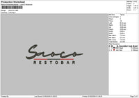 Saocotext Embroidery File 6 sizes