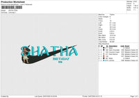SATHA Embroidery File 6 size