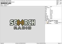 scorchtext Embroidery File 6 sizes