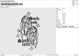 SCREAM SMILE NOW Embroidery File 6 size