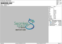 Seamlesstext Embroidery File 6 sizes