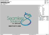 Seamlesstext Embroidery File 6 sizes