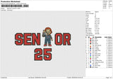 SENIOR CHUCKY Embroidery File 6 size