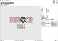 SENIOR HK 25 Embroidery File 6 size