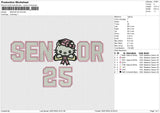 SENIOR HK 25 Embroidery File 6 size