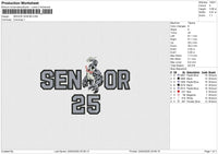 SENIOR VENOM Embroidery File 6 size
