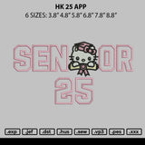 Hk 25 App Embroidery File 6 sizes