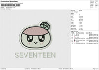SEVENTEEN Embroidery File 6 size