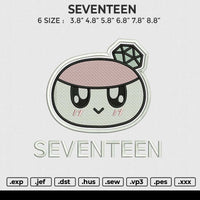 SEVENTEEN Embroidery File 6 size
