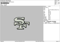 Sf Bw Embroidery File 6 sizes
