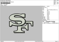Sf Bw Embroidery File 6 sizes