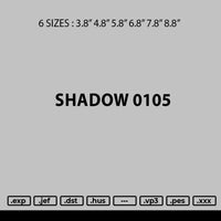 Shadow 0105 Embroidery File 6 sizes