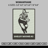 Womanframe Embroidery File 6 sizes