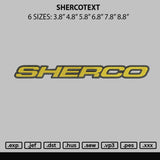 Shercotext Embroidery File 6 sizes