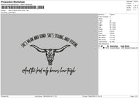 Kindtext001 Embroidery File 6 sizes