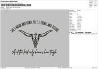 Kindtext001 Embroidery File 6 sizes