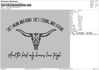 Kindtext001 Embroidery File 6 sizes