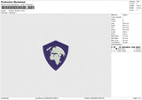 SHIELD WORLD Embroidery File 6 size