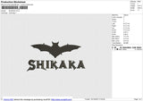 SHIKAKA Embroidery File 6 size