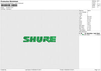 SHURE Embroidery File 6 size