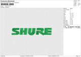 SHURE Embroidery File 6 size