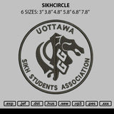 Sikhcircle Embroidery File 6 sizes