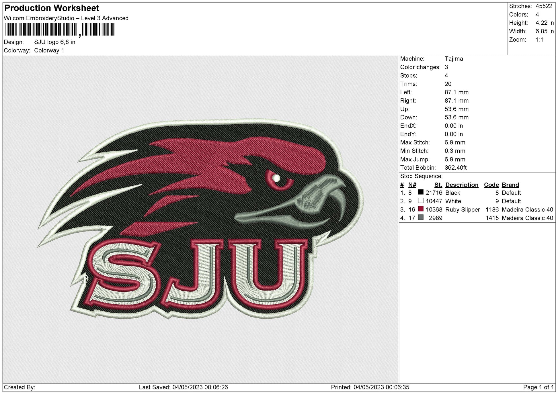 SJU logo – embrostudio