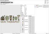 SKIN THERAPIST Embroidery File 6 size