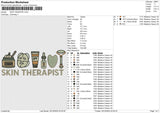 SKIN THERAPIST Embroidery File 6 size