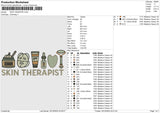 SKIN THERAPIST Embroidery File 6 size