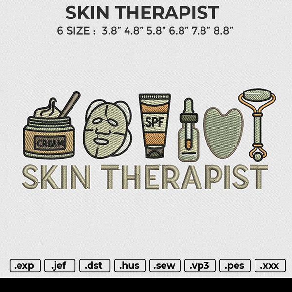 SKIN THERAPIST Embroidery File 6 size