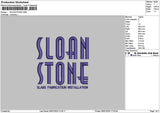 Sloantext Embroidery File 6 sizes