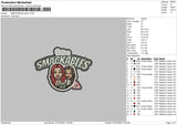 Smack Patch Embroidery File 6 size